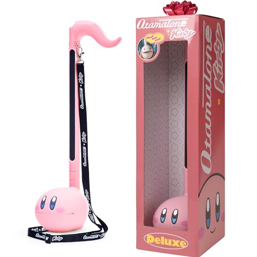 Otamatone Deluxe Japanese Musical Instrument Portable Music Synthesizer from Japan by Maywa Denki Studio Award Winning, Educational Fun Gift for Children, Teens & Adults - Kirby (English Manual)