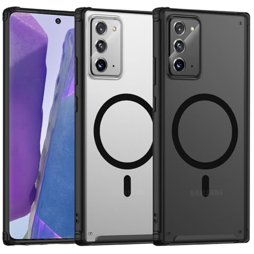 TIANNIUKE Magnetic Case for Samsung Galaxy Note 20, Translucent Matte Anti-Fingerprint,Compatible with MagSafe,Slim Fit Shockproof Protective Phone Case for Galaxy Note 20 Case