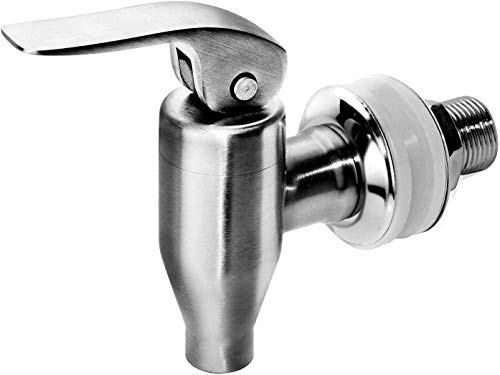 DOZYANT Beverage Dispenser Push Style Spigot,Stainless Steel Polished Finished, Water Dispenser Replacement Faucet, fits Berkey and Gravity Filter systems