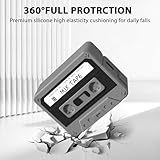 AirPods Pro 2 Case Cover, KOREDA Funny Cassette Tape Design Case for Airpods Pro 2nd Generation/1st Generation (2023/2022/2019), Cute Cartoon Fashion Silicone Protective Case for Women Men (Black)