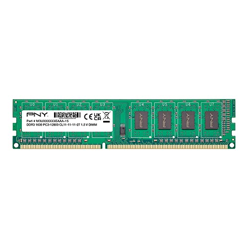 PNY Performance 8GB DDR3 1600MHz (PC3-12800) CL11 1.5V Desktop Memory - MD8GSD31600NHS