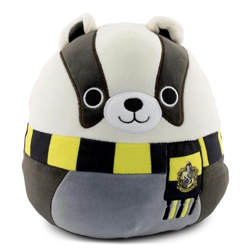 Squishmallows Original Harry Potter 8-Inch Plush - Medium-Sized Ultrasoft Official Jazwares Plush (Hufflepuff Badger)