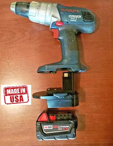 New life Adapter to use with Bosch 18v Nicad tools to M18 Milwaukee Batteries