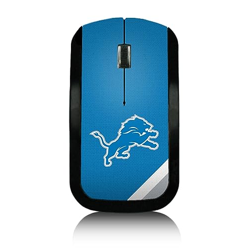 Keyscaper Detroit Lions Diagonal Stripe Wireless Mouse