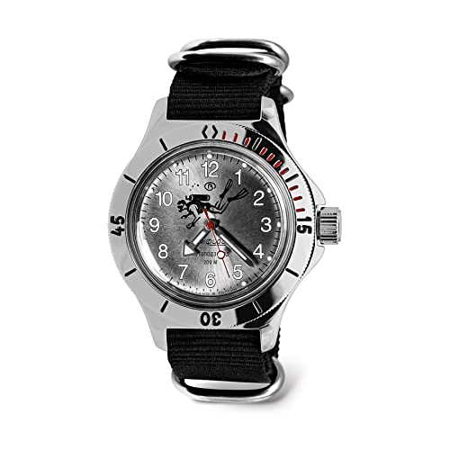Vostok | Amphibia 120658 Scuba Dude Automatic Self-Winding Diver Wrist Watch | Black Strap