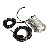 NEKPOKKA 12V DC air conditioner kit, car AC hot and cold dual use, suitable for RV, truck, farm car, van, excavator, bus, car, pickup, etc. Parking air conditioner/PTC heating (12V cold/hot)