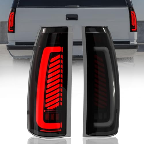 SINYATO INDUST Sequential LED Tail Lights for 1988-1998 Chevy GMC C/K, Silverado, Sierra, 1992-1999 Suburban Yukon, 95-99 Tahoe, Pickup Truck Rear Lights with Start-Up Animation, Dynamic Turn Signals