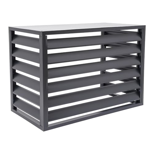Air Conditioner Fence Panels, Aluminum Alloy AC Privacy Fence Screen Panel, Split Air Conditioner Protective Hide Cover for Outside Units Noise Reduction