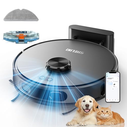 Robot Vacuum and Mop, 3-in-1 Robotic Vacuums Cleaner with LiDAR Navigation Smart Mapping & Max Strong 4000Pa Suction, WiFi/App/Alexa Voice Control, Obstacle Avoidance, for Pet Hair, Carpets and more