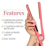 CHI Ceramic Series Flat Iron, Hair Straightener for Silky, Smooth Hair, 1" Iron, Sweet Coraline