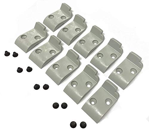 10x Gray Leverless Mount Head Inserts Kit for CORGHI, HUNTER TCX Tire Changer Gray