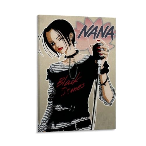 UNbit Anime NANA Osaki Art Poster Comic Cartoon Picture Poster Wall Decoration Art Poster Canvas Poster Bedroom Decor Office Room Decor Gift Frame-style 20x30inch(50x75cm)