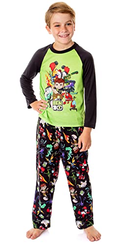 INTIMO Ben 10 Boys' Cartoon TV Series Omnitrix Characters Aliens Sleep Pajama Set (4/5) Multicolored
