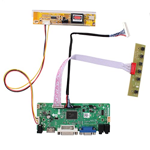 VSDISPLAY HD-MI DVI VGA Audio LCD Controller Board Work for 15.4inch 1280x800 1pcs CCFL LVDS 30Pin LTN154AT07 B154EW01 B154EW02 B154EW03 B154EW04 B154EW06 B154EW08 LTN154AT01 LP154WX4 LP154W01 Panel