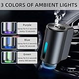 Car Air Freshener Diffuser, Smart Car Air Freshener, Car Diffuser Air Freshener with Three Adjustable Modes, Aromatizante Para Carro with 3pcs Essential Oil, Car Fresheners Long Lasting