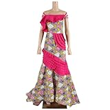 African Print Dresses for Women Wedding Lady Dashiki Party Dresses Cotton Elegant African Outfits Evening Gowns