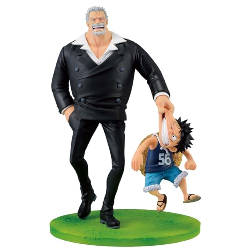 Ichibansho Figure - One Piece - Monkey D. Luffy & Monkey D. GARP (Road to Dawn) Revible Moment Collectible Statue