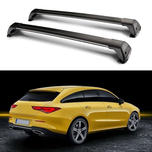 FSEUYWIIL Roof Rack Cross Bars 220lbs Compatible for Mercedes Benz CLA Class Shooting Brake Estate 2020+, Aluminum Roof Rails Crossbars Rooftop Cargo Bars