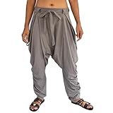 Sakoonee Women Men Baggy Harem Pants Lounge Trousers Palazzo Dhoti Style 2 Pockets Cotton