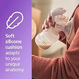 Philips Avent Manual Breast Pump - Easy Pumping with Natural Motion Technology - Transparent, SCF430/03