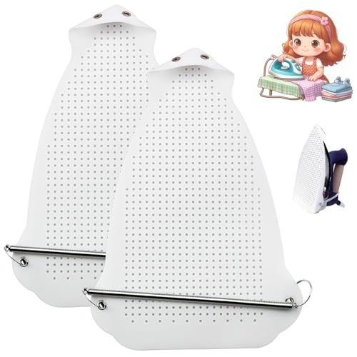 2025 New Universal Iron Protective Cover Shield, for Electric Iron Clothes Protector When Ironing - Prevents Burn, Sticking,Easy Installation Sole Plate Accessory (2 PCS)