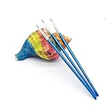 60 Pack Artists' Pointed Round Brush,Synthetic Bristles Painting Brush,Detail Paint Brush,Nail Brushes for Miniature or Details Painting,Coloring,Drawing by Acrylic, Oil,Ink and Watercolor (S(#0))