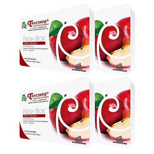 Treefrog Fresh Box Apple Squash Scent 4 Packs, Tree Frog Car Air Freshener