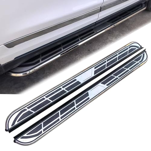 2 pcs fits for Skoda Kodiaq 2024 2025 Running Board Side Step Nerf Bar Pedal Anti-Slip Aluminium Silver Cool Series (with Brackets)