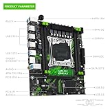 ZLJBEIM X99 PR9 Motherboard Combo LGA 2011-3 Intel Xeon e5 2640 v3 CPU Kit DDR4 RAM SATA/NVME M.2 Slot USB 3.0