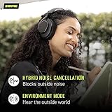 Shure AONIC 50 Gen 2 Wireless Noise Cancelling Headphones, Premium Studio-Quality Sound, Bluetooth 5, Customizable EQ, Comfort Fit Over Ear, 45 Hours Battery Life, Fingertip Controls - Black