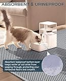 BurgeonNest 45"x32" Extra Large Cat Litter Mat, Honeycomb Double Layer Kitty Litter Trapping Mat, Urine Proof & Waterproof, Easy Clean, Machine Washable, Non-Slip, Scatter Control