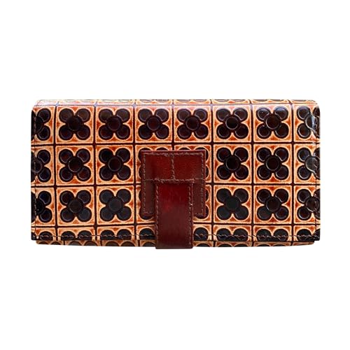 Balona Genuine Leather Credit Card Zipper Pocket Women Casual Wallet and Multi Compartments Ladies Handpurse (Brown Sugarbowl)