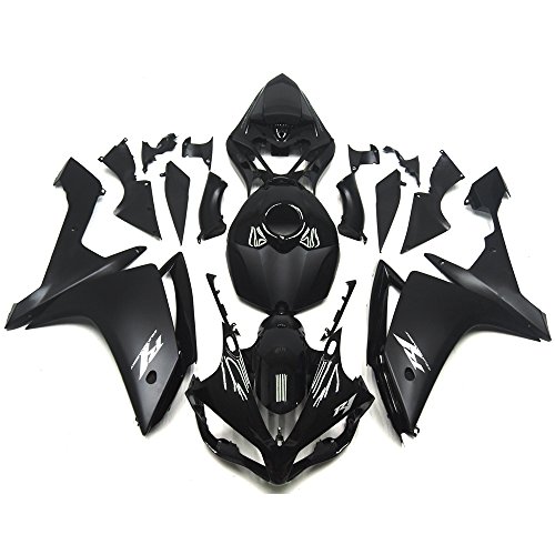 ALLTOOP Gloss Black Matte Fairing Kit fit for 2007 Yamaha YZF R1 2008 ABS Plastic Injection Bodywork 07 08 YZF-R1