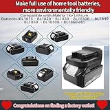 MAKBOS for Makita for Milwaukee Battery Adapter,MT18MIL Battery Adaptor Compatible for Makita 18V Lithium-ion Battery Convert to Milwauke M18 18V Battery,for Milwaukee 18V Cordless Power Tools