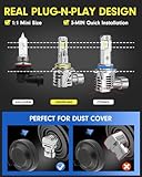 Ursprung 9005 9006 Fog Light Bulbs Combo, 60000LM 800% Super Brighter, 1:1 Mini Size with Cooling Fan, Truly Plug And Play, All-in-One, Pack of 4