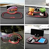 Multifunction Car Anti-Slip Mat Auto Phone Holder, Universal Multifunction Car Dashboard Mat with Phone Holder in Car, Anti-Slip Universal Phone Holder with Extra Large Pad for Phones Keys Gadgets