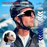 ROCKBROS Photochromic Sports Sunglasses for Men Women Cycling UV Protection