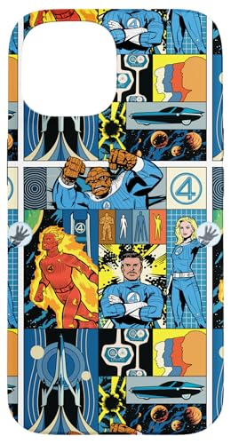 Marvel Studios The Fantastic Four: First Steps Retro Collage Case for iPhone 15