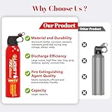 Ougist Fire Extinguisher for Home 620ml 4 Count,Can Prevent Re-lgnition,Best Suitable for Vehicle The House Car Truck Boat Kitchen Water-Based Fire Extinquishers