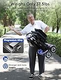 Mobility Scooter for Adults, Seniors - 37.5 lbs Ultra Lightweight Folding Mobility Scooters for Seniors Airport Approved, All Terrain 4 Wheel Motorized Scooter for Travel, 275 lbs Capacity, Blue