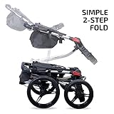 Bag Boy Quad XL 4 Wheel Golf Push Cart, Easy Two-Step Open & Close, Scorecard Console, Beverage Holder, Mobile Device Holder, Handle Mounted Parking Brake, Large