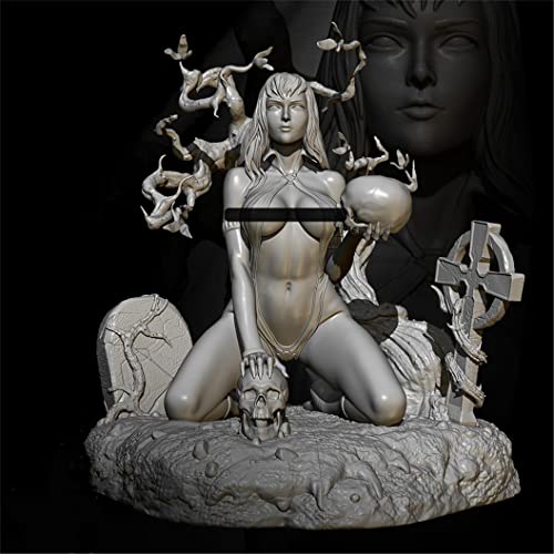 Goodmoel 1/24 Ancient Graveyard Female Warrior Resin Figure Kit Unassembled and Unpainted Miniatures/Ti-6845