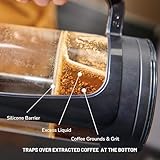 ESPRO - P3 French Press - Double Micro-Filtered Coffee and Tea Maker, Grit-Free and Bitterness-Free Brews, Ideal for Loose Tea and Coffee Grounds - (Black, 32 Oz)