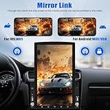 Android 13 Double Din Car Stereo with Bluetooth GPS Navigation, 9.7'' Vertical Touchscreen Car Radio with FM Radio WiFi iOS/Android Mirror Link USB/AUX-in Head Unit + Backup Camera&Remote Control