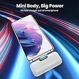 [2-Pack] Mini Portable Charger 5000mAh Power Bank,3A PD USB C Cell Phone Portable Power, LCD Display Battery Pack Compatible with iPhone 16/15/15 plus/15 pro/15 pro Max/Android/Samsung/Moto/LG etc