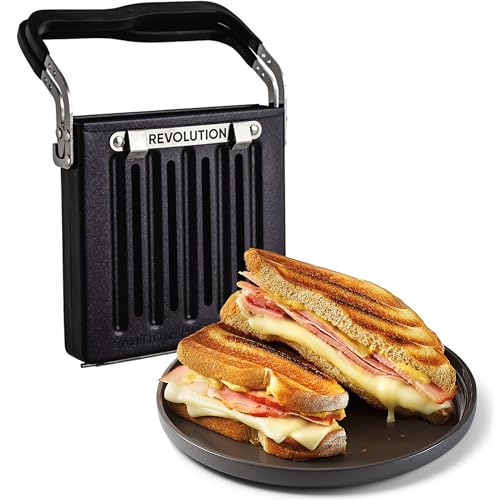 Revolution Toastie Press (Works With All Toasters) Toast Delicious Quesadillas, Paninis, and Grilled Cheese in Your Toaster