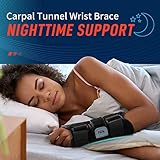 FEATOL Carpal Tunnel Wrist Brace Night Support 2 Pack - Pain Relief Tendonitis, Sprained，Arthritis, Carpal Tunnel Syndrome -Metal Splint Stabilizer With Hand Brace -FOR Sleeping Women Men -Right&Left (M/L)