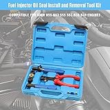 Fuel Injector Install and Remove Tool, Oil Seal Remover Installer Tool Kit Compatible for BMW N55 N63 S55 S63 B38 B48 Automotive Engine Timing Tool Kit with 2 Aid Sets