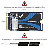 SABRENT 2TB Rocket NVMe PCIe M.2 2242 DRAM-Less Low Power Internal High Performance SSD (SB-1342-2TB)