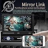 Car Radio 1 Din MP5 Player 7 Inch Bluetooth HD GPS Retractable Screen USB iOS Android 8.1 Navigation Rear View Camera Mirror Link FM Folded